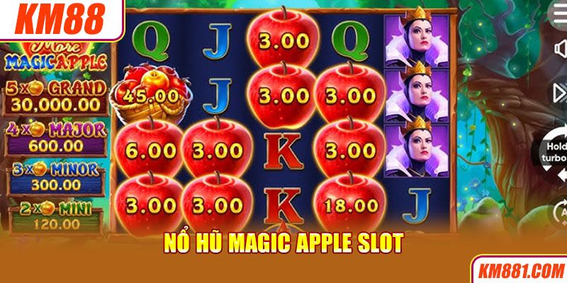 Nổ hũ Magic Apple Slot tại KM88 mới ra mắt nhưng thành công thu hút đông đảo người chơi tham gia